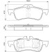 BOSCH Bremsbelagsatz, Scheibenbremse 0 986 494 063