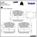 Delphi Bremsbelagsatz, Scheibenbremse LP2080