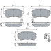 BOSCH | Bremsbelagsatz, Scheibenbremse | 0 986 494 887 BOSCH | Bremsbelagsatz, Scheibenbremse | 0 986 494 887
