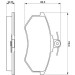 BOSCH | Bremsbelagsatz, Scheibenbremse | 0 986 466 698 BOSCH | Bremsbelagsatz, Scheibenbremse | 0 986 466 698