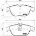 Brembo | Bremsbelagsatz, Scheibenbremse | P 50 104