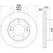 Hella | Bremsscheibe | 8DD 355 118-081 Hella | Bremsscheibe | 8DD 355 118-081