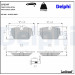 Delphi | Bremsbelagsatz, Scheibenbremse | LP2247