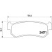 Brembo | Bremsbelagsatz, Scheibenbremse | P 10 001