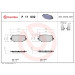 Brembo | Bremsbelagsatz, Scheibenbremse | P 11 032 Brembo | Bremsbelagsatz, Scheibenbremse | P 11 032