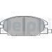 Delphi | Bremsbelagsatz, Scheibenbremse | LP629 Delphi | Bremsbelagsatz, Scheibenbremse | LP629