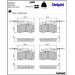 Delphi Bremsbelagsatz, Scheibenbremse LP1457