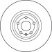DF6041S Bremsscheibe TRW SINGLE