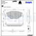 Delphi | Bremsbelagsatz, Scheibenbremse | LP1654