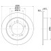 Hella | Bremsscheibe | 8DD 355 103-611