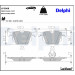 Delphi | Bremsbelagsatz, Scheibenbremse | LP2068