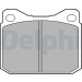 Delphi | Bremsbelagsatz, Scheibenbremse | LP117