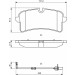 BOSCH Bremsbelagsatz, Scheibenbremse 0 986 494 842