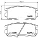 Hella | Bremsbelagsatz, Scheibenbremse | 8DB 355 012-951