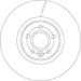 Bremsscheibe TRW SINGLE DF6676S