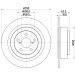 Hella | Bremsscheibe | 8DD 355 113-791