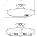 Hella | Bremsbelagsatz, Scheibenbremse | 8DB 355 009-571