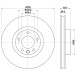 Hella | Bremsscheibe | 8DD 355 123-211