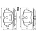 BOSCH | Bremsbelagsatz, Scheibenbremse | 0 986 494 168