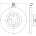 Hella | Bremsscheibe | 8DD 355 111-161