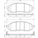 BOSCH Bremsbelagsatz, Scheibenbremse 0 986 494 152