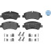 Meyle Bremsbelagsatz, Scheibenbremse MEYLE-ORIGINAL: True to OE 025 256 0418