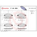 Brembo | Bremsbelagsatz, Scheibenbremse | P 24 053 Brembo | Bremsbelagsatz, Scheibenbremse | P 24 053