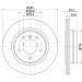 Hella | Bremsscheibe | 8DD 355 127-401