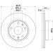 Hella | Bremsscheibe | 8DD 355 108-901