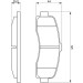 BOSCH | Bremsbelagsatz, Scheibenbremse | 0 986 461 122 BOSCH | Bremsbelagsatz, Scheibenbremse | 0 986 461 122