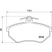 Brembo | Bremsbelagsatz, Scheibenbremse | P 85 011 Brembo | Bremsbelagsatz, Scheibenbremse | P 85 011