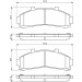 BOSCH Bremsbelagsatz, Scheibenbremse 0 986 424 656