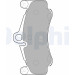 Delphi | Bremsbelagsatz, Scheibenbremse | LP2232