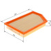 BOSCH F 026 400 586 Luftfilter