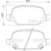 Brembo | Bremsbelagsatz, Scheibenbremse | P 23 151 Brembo | Bremsbelagsatz, Scheibenbremse | P 23 151