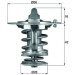 Mahle | Thermostat, Kühlmittel | TX 83 76D Mahle | Thermostat, Kühlmittel | TX 83 76D