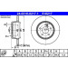 ATE PowerDisc 24.0310-0217.1 Bremsscheibe 290mm, 5x112,0, voll, beschichtet