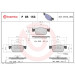Brembo Bremsbelagsatz, Scheibenbremse PRIME LINE P 85 153