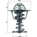 Mahle | Thermostat, Kühlmittel | TX 126 82D Mahle | Thermostat, Kühlmittel | TX 126 82D