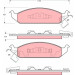 TRW | Bremsbelagsatz, Scheibenbremse | GDB4016 TRW | Bremsbelagsatz, Scheibenbremse | GDB4016