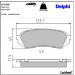 Delphi Bremsbelagsatz, Scheibenbremse LP1438
