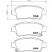 Hella | Bremsbelagsatz, Scheibenbremse | 8DB 355 017-071