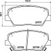 Hella | Bremsbelagsatz, Scheibenbremse | 8DB 355 020-871
