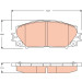 TRW | Bremsbelagsatz, Scheibenbremse | GDB3459 TRW | Bremsbelagsatz, Scheibenbremse | GDB3459