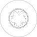 Bremsscheibe TRW SINGLE DF6921S