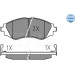 Meyle | Bremsbelagsatz, Scheibenbremse | 025 232 3417/W Meyle | Bremsbelagsatz, Scheibenbremse | 025 232 3417/W
