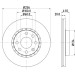 Hella | Bremsscheibe | 8DD 355 127-071