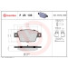 Brembo | Bremsbelagsatz, Scheibenbremse | P 23 135