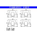 13.0460-0515.2 Zubehörsatz, Scheibenbremsbelag