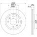 Hella | Bremsscheibe | 8DD 355 105-031